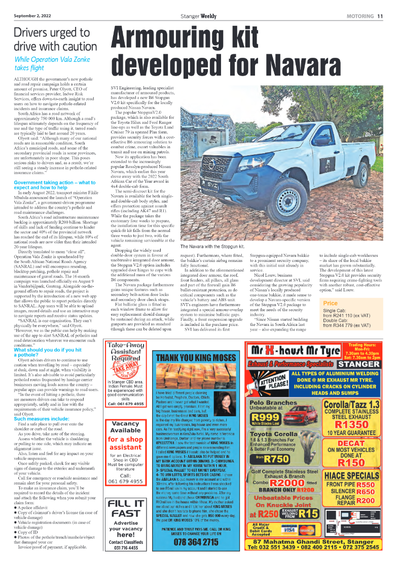Stanger Weekly 2 September 2022 page 11