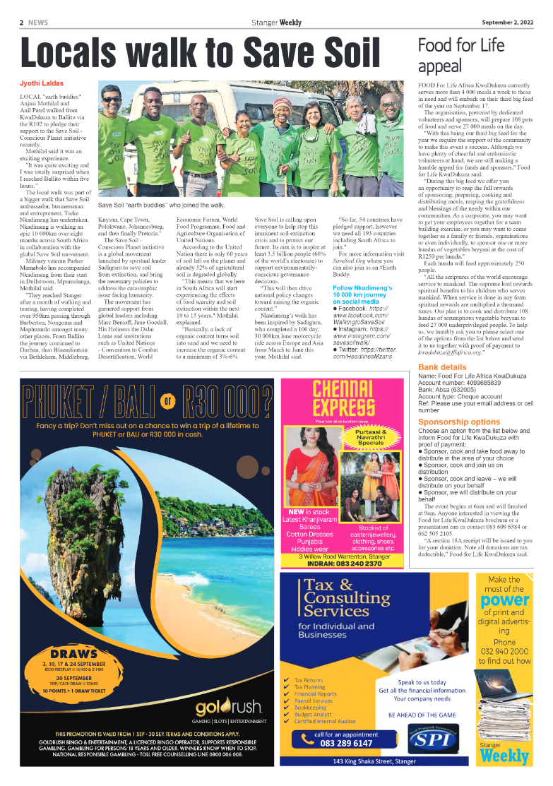Stanger Weekly 2 September 2022 page 2