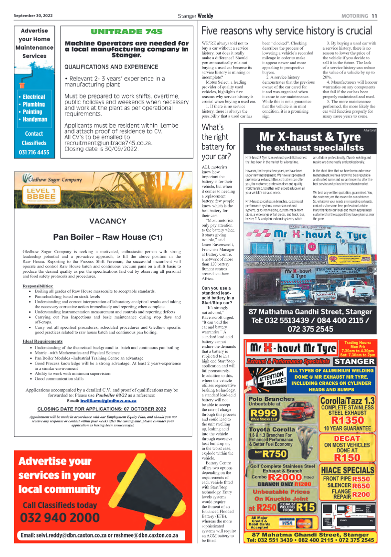 Stanger Weekly 30 September 2022 page 11