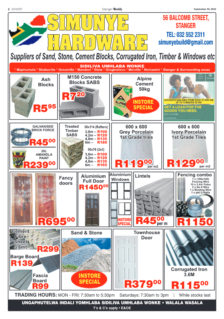 Stanger Weekly 30 September 2022 page 2