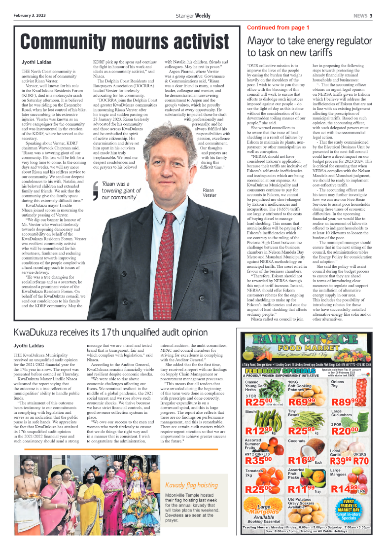 Stanger Weekly 3 February 2023 page 3