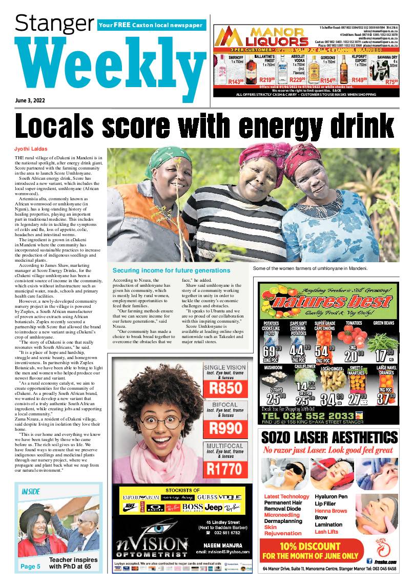 Stanger Weekly 3 June 2022 page 1