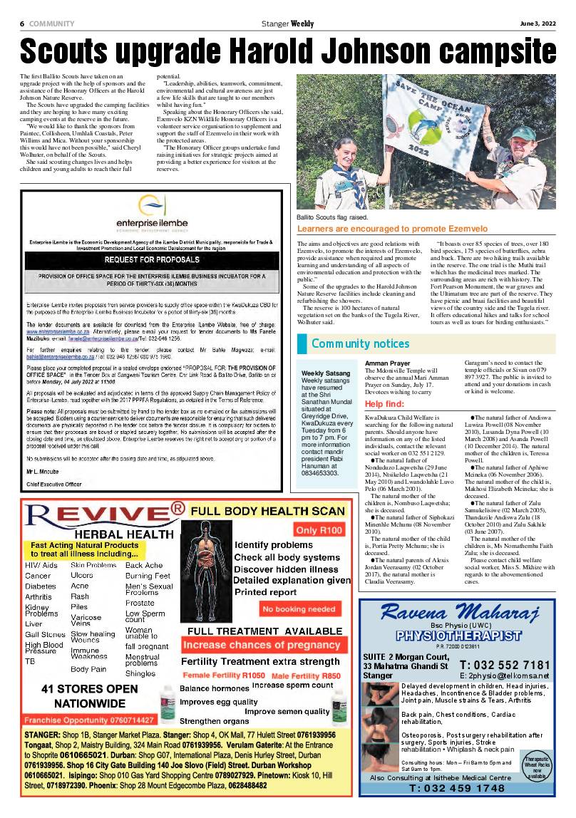 Stanger Weekly 3 June 2022 page 6
