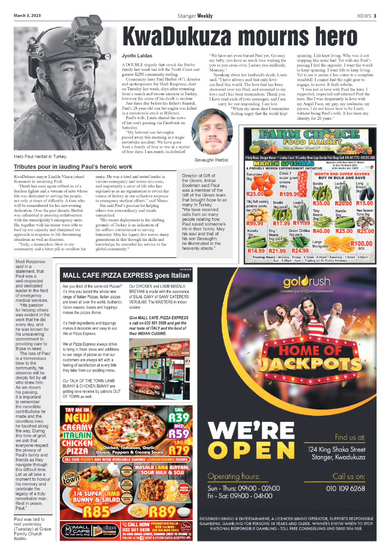 Stanger Weekly 3 March 2023 page 3