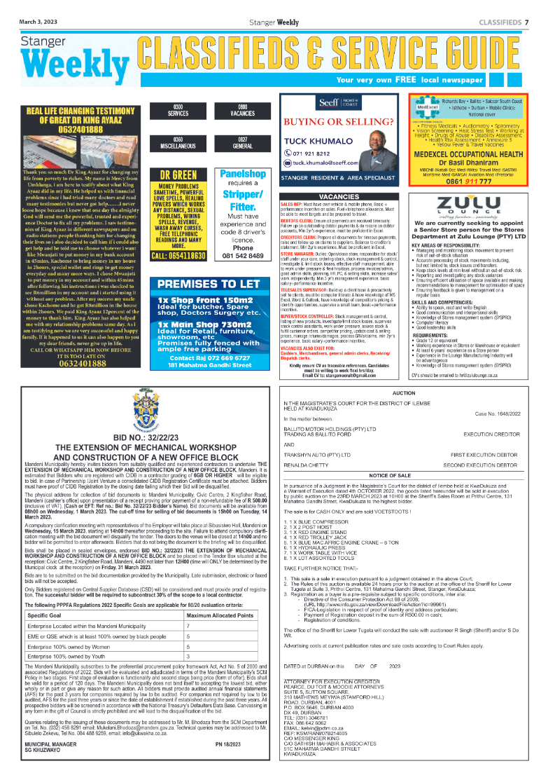 Stanger Weekly 3 March 2023 page 7