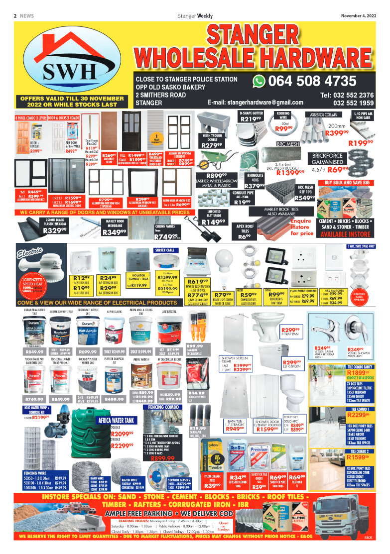 Stanger Weekly 4 November 2022 page 2