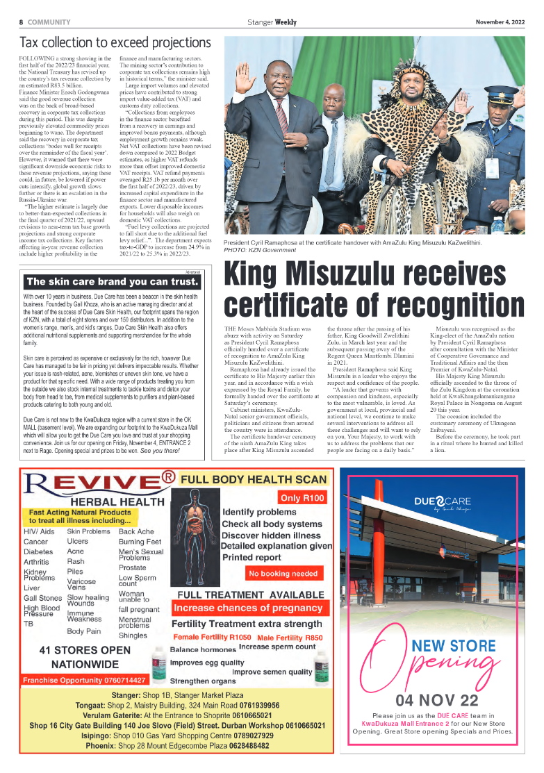 Stanger Weekly 4 November 2022 page 8