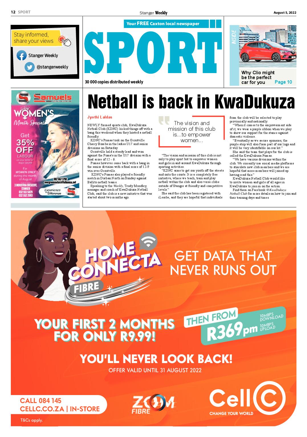 Stanger Weekly 5 August 2022 page 12