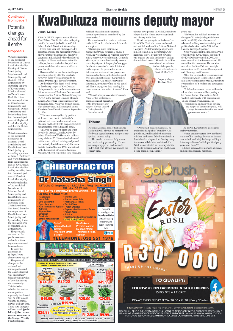 Stanger Weekly 7 April 2023 page 3