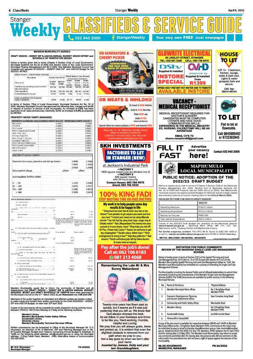 Stanger Weekly 8 April 2022 page 6