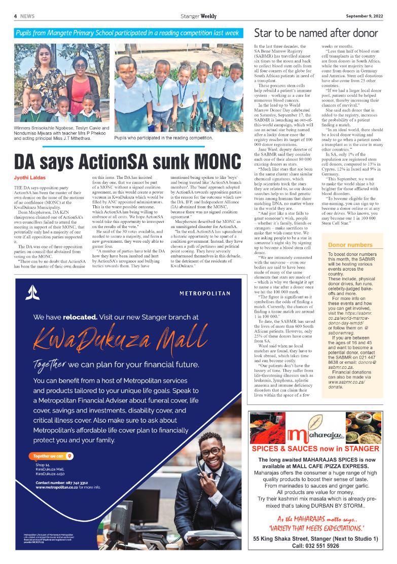Stanger Weekly 9 September 2022 page 4